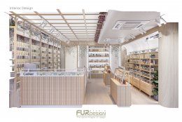Design, manufacture and installation of stores: FUR Farmacy stores, sample pharmacies, props, displays, complete store components.
